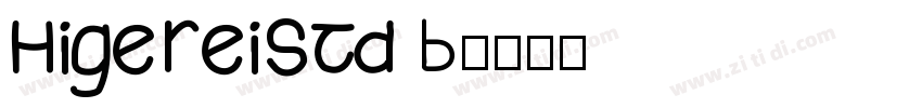 HigeReiStd B字体转换